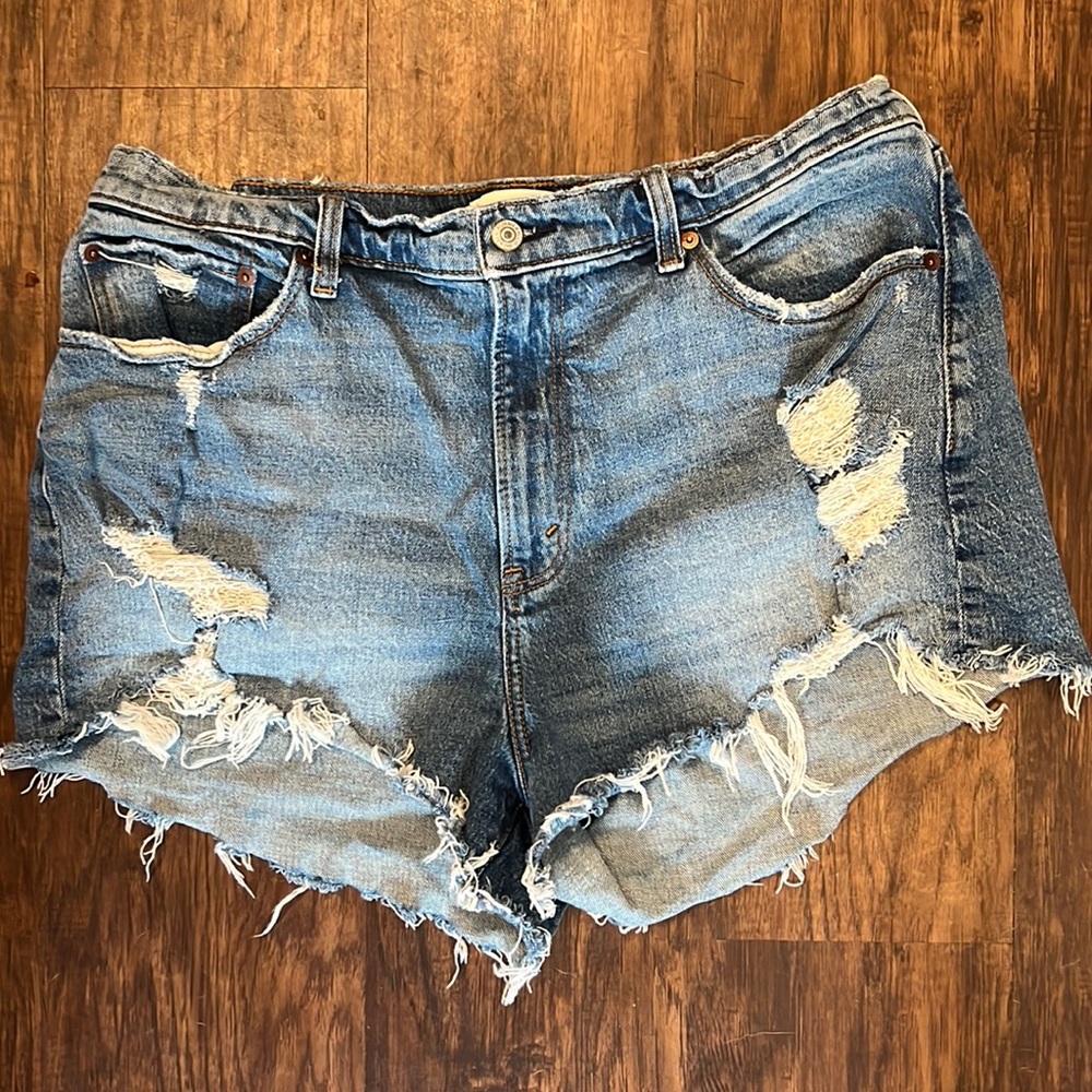 Abercrombie & Fitch Curve love The Mom Shorts High Rise. Size 16/33.